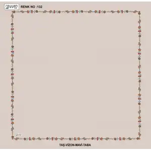 Reyyan İpek 100 cm Desenli Oyalık Yazma (ryyn-449-15)