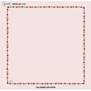 Reyyan İpek 100 cm Desenli Oyalık Yazma (ryyn-449-16)