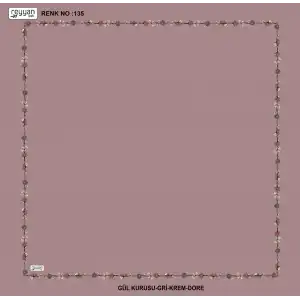 Reyyan İpek 100 cm Desenli Oyalık Yazma (ryyn-449-17)