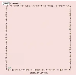 Reyyan İpek 100 cm Desenli Oyalık Yazma (ryyn-449-18)