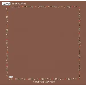 Reyyan İpek 100 cm Desenli Oyalık Yazma (ryyn-449-22)