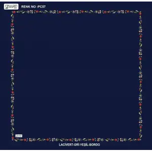 Reyyan İpek 100 cm Desenli Oyalık Yazma (ryyn-449-24)