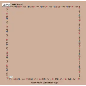 Reyyan İpek 100 cm Desenli Oyalık Yazma (ryyn-449-27)