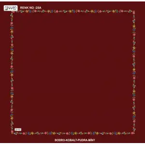 Reyyan İpek 100 cm Desenli Oyalık Yazma (ryyn-449-28)