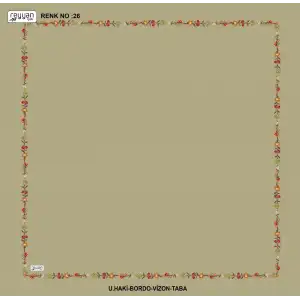 Reyyan İpek 100 cm Desenli Oyalık Yazma (ryyn-449-29)