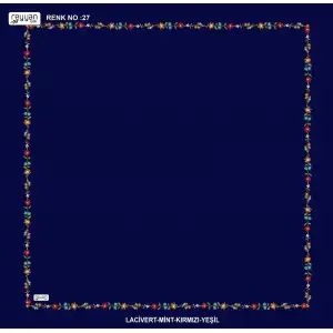 Reyyan İpek 100 cm Desenli Oyalık Yazma (ryyn-449-30)