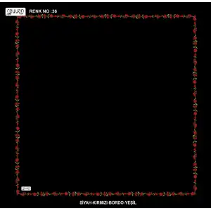 Reyyan İpek 100 cm Desenli Oyalık Yazma (ryyn-449-32)