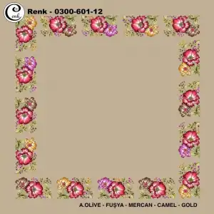 Cenk 100cm Ortası Boş Oyalık Yazma (Cnk-601-12)