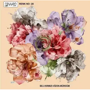 Reyyan İpek 100 cm Desenli Oyalık Yazma (ryyn-451-04)