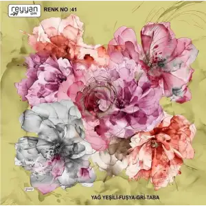 Reyyan İpek 100 cm Desenli Oyalık Yazma (ryyn-451-07)