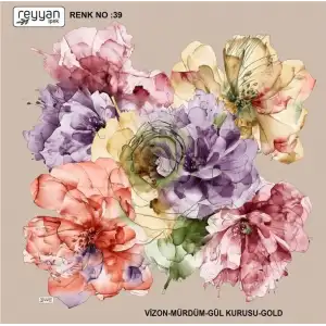 Reyyan İpek 100 cm Desenli Oyalık Yazma (ryyn-451-08)