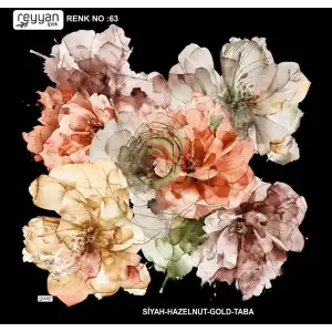 Reyyan İpek 100 cm Desenli Oyalık Yazma (ryyn-451-09)