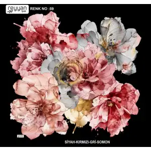 Reyyan İpek 100 cm Desenli Oyalık Yazma (ryyn-451-10)