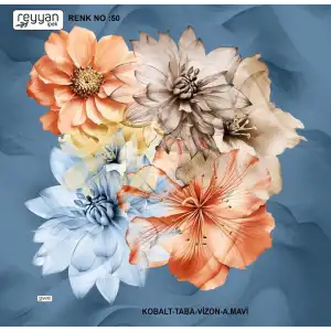 Reyyan İpek 100 cm Desenli Oyalık Yazma (ryyn-453-01)