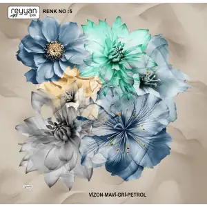 Reyyan İpek 100 cm Desenli Oyalık Yazma (ryyn-453-03)