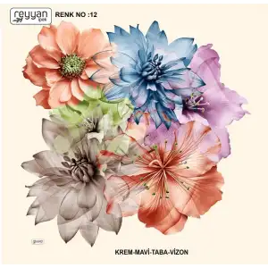 Reyyan İpek 100 cm Desenli Oyalık Yazma (ryyn-453-04)