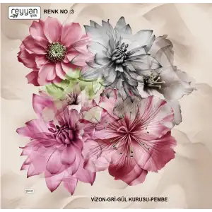 Reyyan İpek 100 cm Desenli Oyalık Yazma (ryyn-453-07)