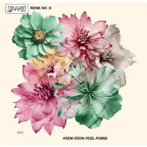 Reyyan İpek 100 cm Desenli Oyalık Yazma (ryyn-453-10)