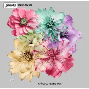 Reyyan İpek 100 cm Desenli Oyalık Yazma (ryyn-453-14)