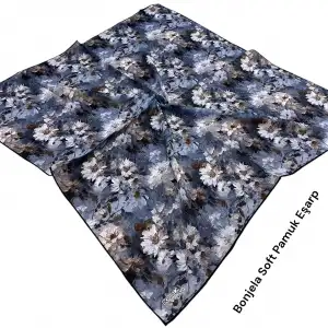 Bonjela El Dikişli Dijital Soft Eşarp-soft58-03
