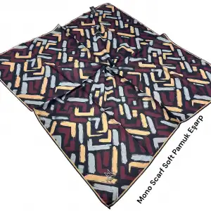 Mono Scarfs El Dikişli Dijital Soft Eşarp-soft07-04