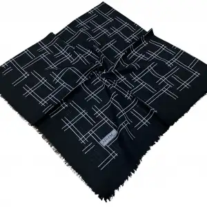 Sinem Dimi Pamuk Eşarp -(Siyah-Gri Serisi) -(FE542-11)