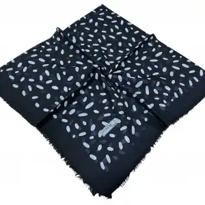 Sinem Dimi Pamuk Eşarp -(Siyah-Gri Serisi) -(FE542-04)