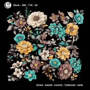 Cenk 100 cm Desenli Oyalık Yazma (Cnk-716-34)