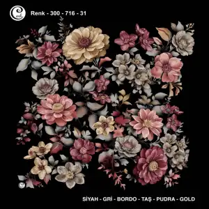 Cenk 100 cm Desenli Oyalık Yazma (Cnk-716-31)