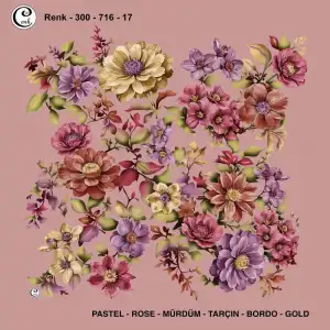 Cenk 100 cm Desenli Oyalık Yazma (Cnk-716-17)