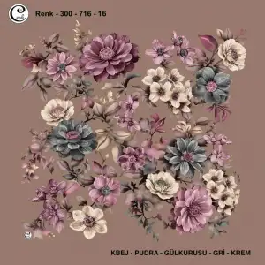 Cenk 100 cm Desenli Oyalık Yazma (Cnk-716-16)