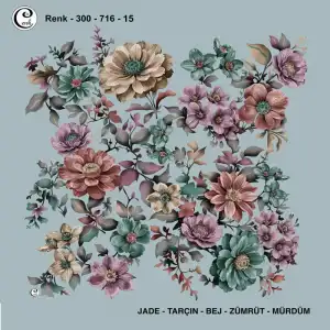 Cenk 100 cm Desenli Oyalık Yazma (Cnk-716-15)