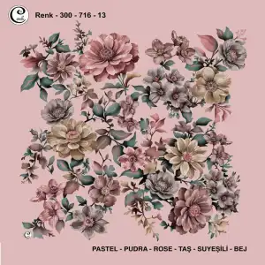 Cenk 100 cm Desenli Oyalık Yazma (Cnk-716-13)