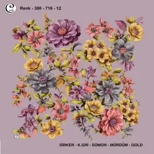 Cenk 100 cm Desenli Oyalık Yazma (Cnk-716-12)