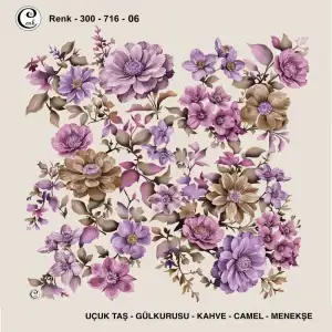 Cenk 100 cm Desenli Oyalık Yazma (Cnk-716-06)
