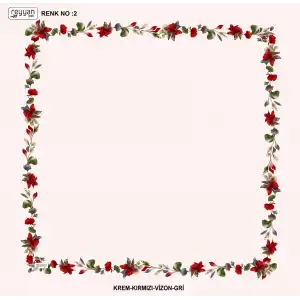 Reyyan İpek 100 cm Desenli Oyalık Yazma (ryyn-455-16)