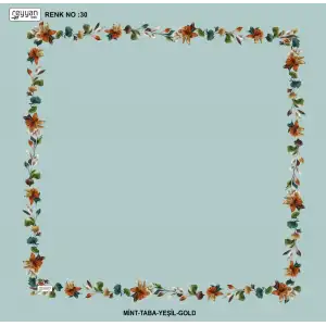 Reyyan İpek 100 cm Desenli Oyalık Yazma (ryyn-455-29)