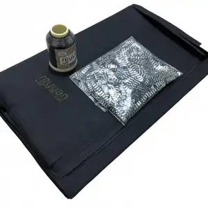 Reyyan İpek 3’lü Hazır Oya Paketi Siyah-070-4 | Yazma + Oya İpi + Baget Pleksi Pul Seti-RHP070-4