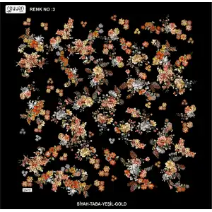 Reyyan İpek 100 cm Desenli Oyalık Yazma (ryyn-457-02)