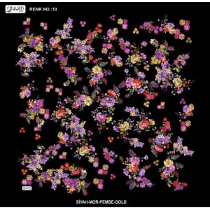 Reyyan İpek 100 cm Desenli Oyalık Yazma (ryyn-457-04)