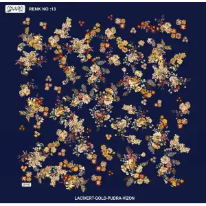 Reyyan İpek 100 cm Desenli Oyalık Yazma (ryyn-457-06)