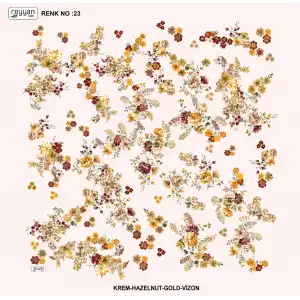 Reyyan İpek 100 cm Desenli Oyalık Yazma (ryyn-457-11)