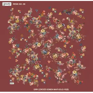 Reyyan İpek 100 cm Desenli Oyalık Yazma (ryyn-457-16)