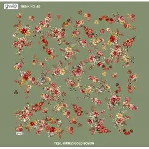 Reyyan İpek 100 cm Desenli Oyalık Yazma (ryyn-457-20)