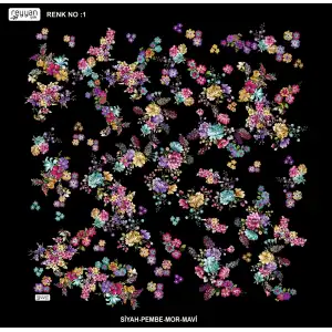 Reyyan İpek 100 cm Desenli Oyalık Yazma (ryyn-457-23)