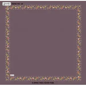 Reyyan İpek 100 cm Desenli Oyalık Yazma (ryyn-458-01)