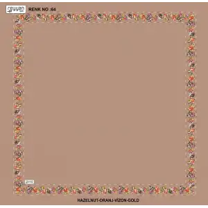 Reyyan İpek 100 cm Desenli Oyalık Yazma (ryyn-458-03)