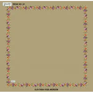 Reyyan İpek 100 cm Desenli Oyalık Yazma (ryyn-458-04)