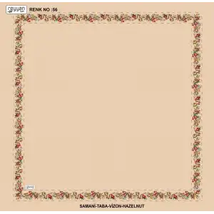 Reyyan İpek 100 cm Desenli Oyalık Yazma (ryyn-458-06)