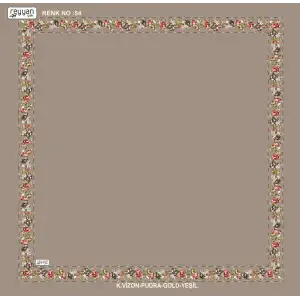 Reyyan İpek 100 cm Desenli Oyalık Yazma (ryyn-458-07)